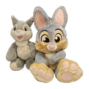 Disney Thumper Plush Lot of 2 – Bambi Modern & Vintage Style Set